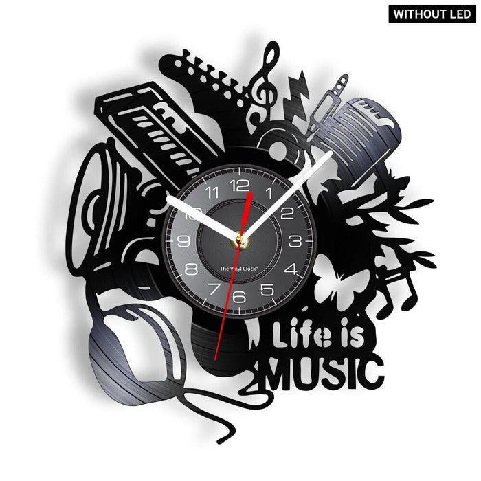 Musical Life Quote Wall Clock