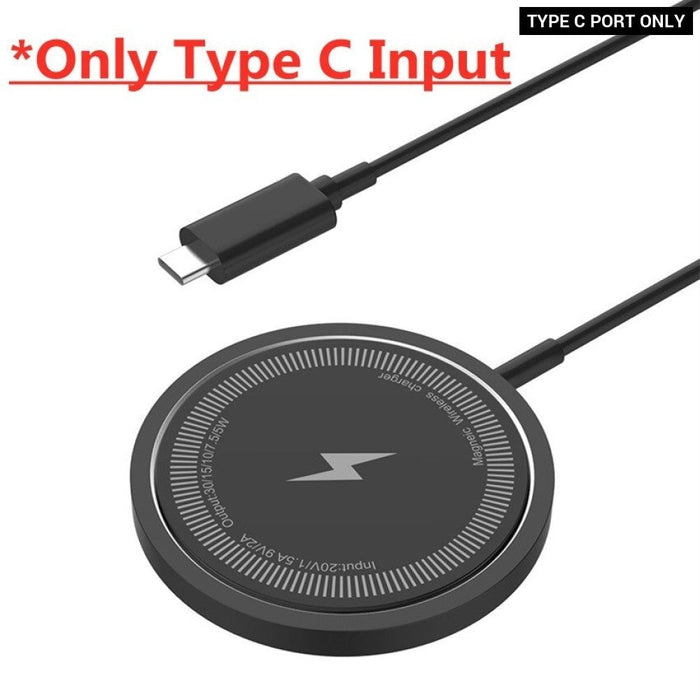 30w Magnetic Wireless Charger Fast Charging Pad Stand