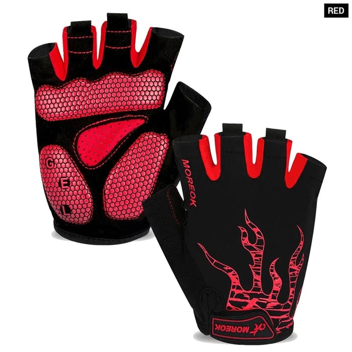 1 Pair Non-Slip Breathable Gel Pad Biking Gloves For Men Women