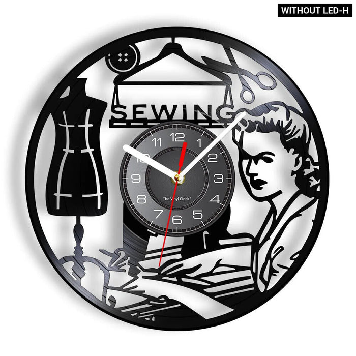 Retro Sewing Machine Wall Clock