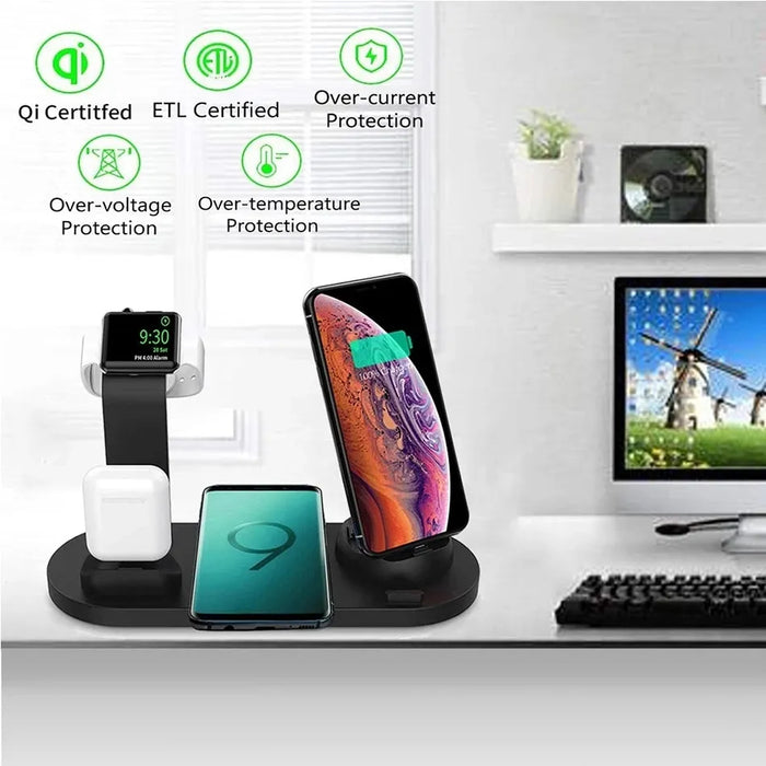 5 In 1 Fast Wireless Charging Dock For Iphone Iwatch And Airpods