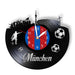 Munich Skyline Vinyl Wall Clock