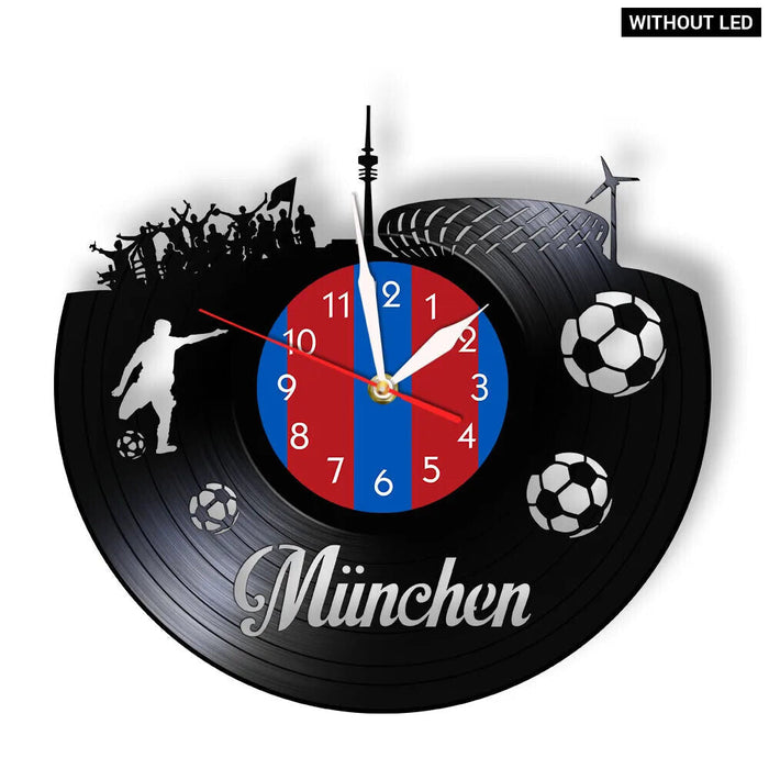 Munich Skyline Vinyl Wall Clock