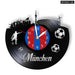 Munich Skyline Vinyl Wall Clock