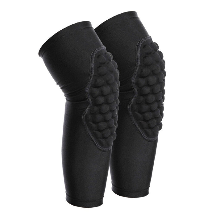 1 Pair EVA Anti-collision Leg Protector Knee Pads For Outdoor Sports Basketball Football