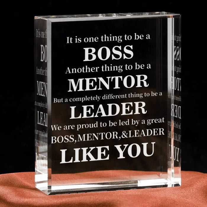 Unique Acrylic Table Décor For Leaders Perfect Gift For Retirement Or Promotion