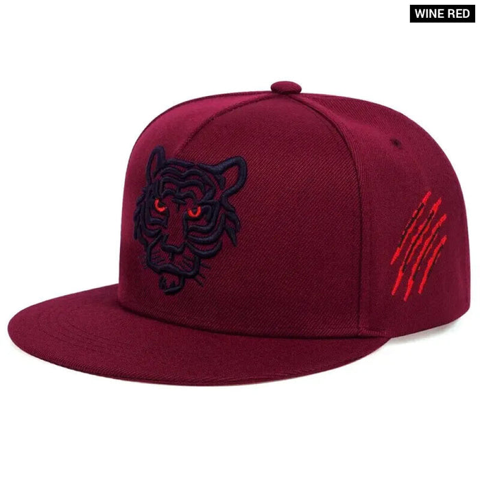 Adjustable Tiger Embroidered Baseball Cap / Hat