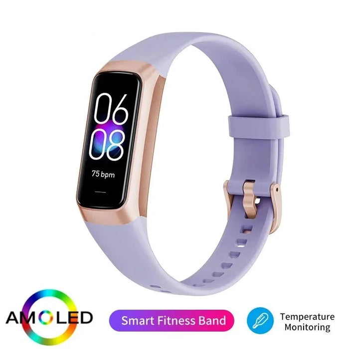 Lige Amoled Smart Watch Men 2023 Heart Rate Blood Waterproof Smart Band For Women Smart Bracelet