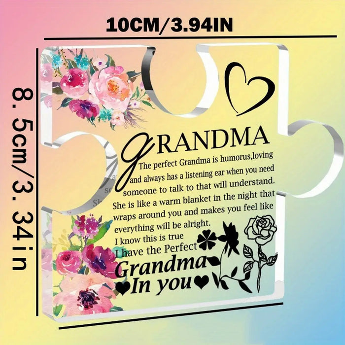 Perfect Grandma Acrylic Plaque Birthday Christmas Thanksgiving Gift