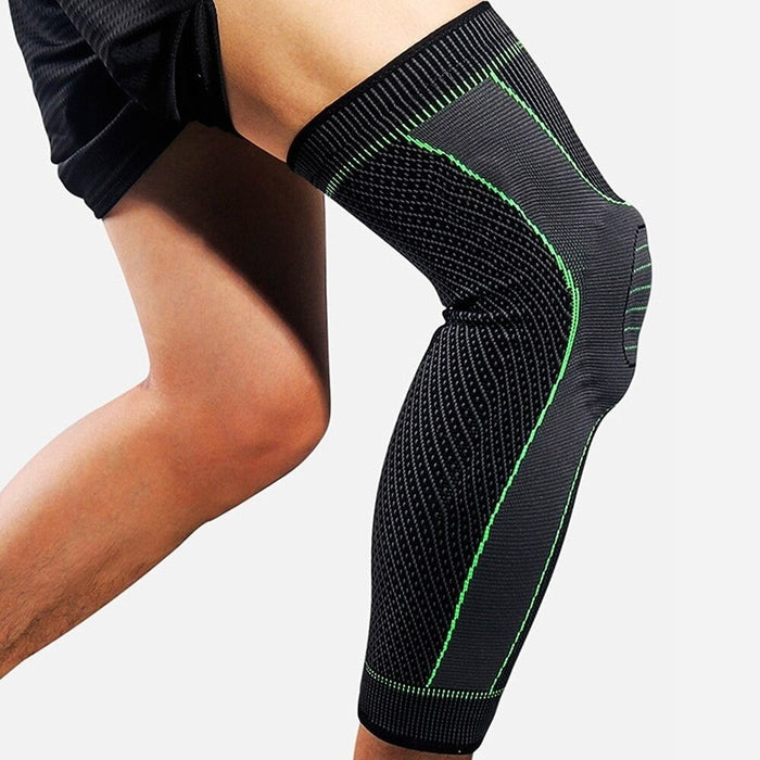 1 Pair Full Long Leg Sleeves Protector with Anti Collision Gel Pad For Outdoor Sports