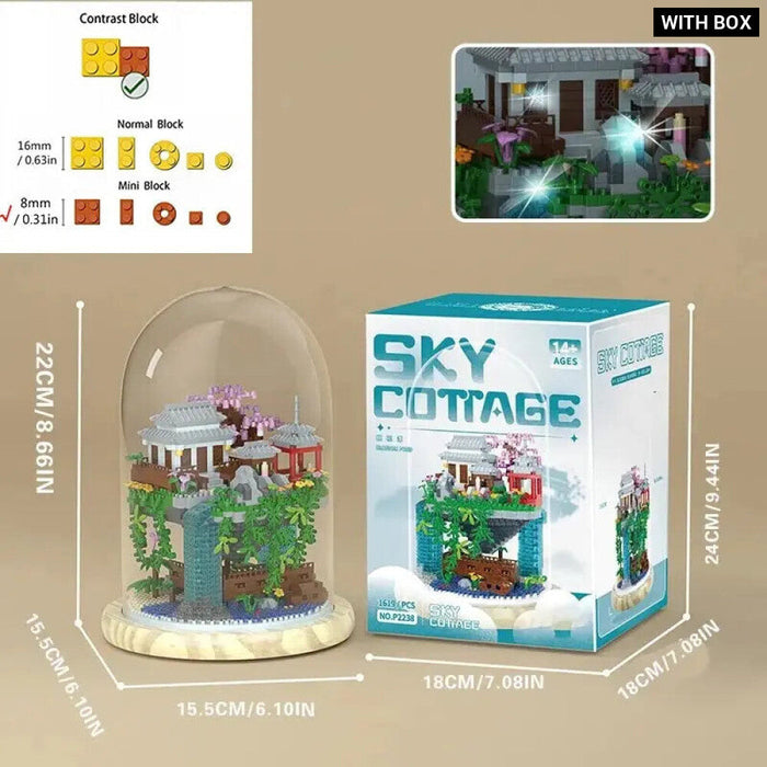 3320 Piece Diy Cherry Blossom Tree House Building Set