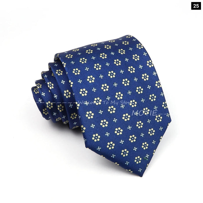 Blue Paisley Necktie For Weddings And Daily Wear