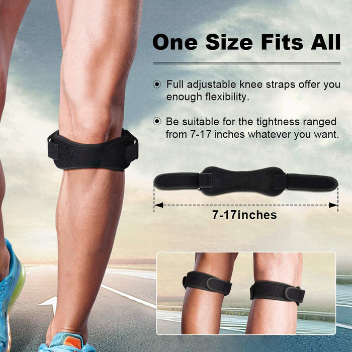 1Pc Adjustable Patella Knee Tendon Strap For Outdoor Sports