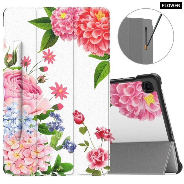 Case for Samsung Galaxy Tab S6 Lite 10.4 2022/2020(SM-P610/P613/P6150） Slim Tri-Fold Cover with Auto-Wake/Sleep& Pen Holder