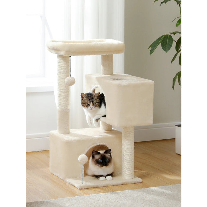 80Cm Cat Tower Double Condo Perch