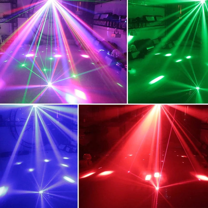 Remote Control DMX RGBW LED Laser Strobe Disco DJ Beam Spot Stage Lighting Effect Party Dance Club Wedding Butterfly Light