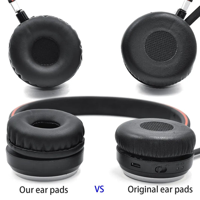 Leather Ear Pads For Jabra Evolve Headset