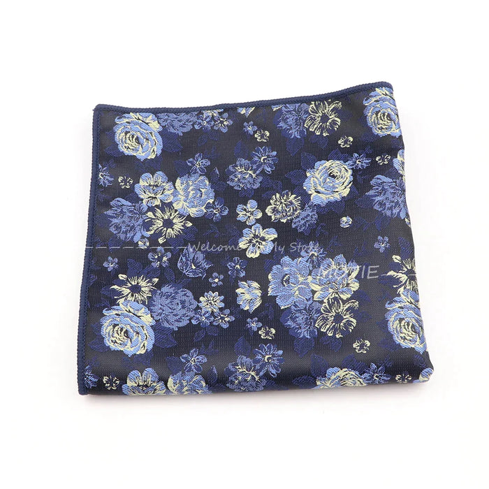 Blue Paisley Pocket Square For Daily Wear And Business Parties