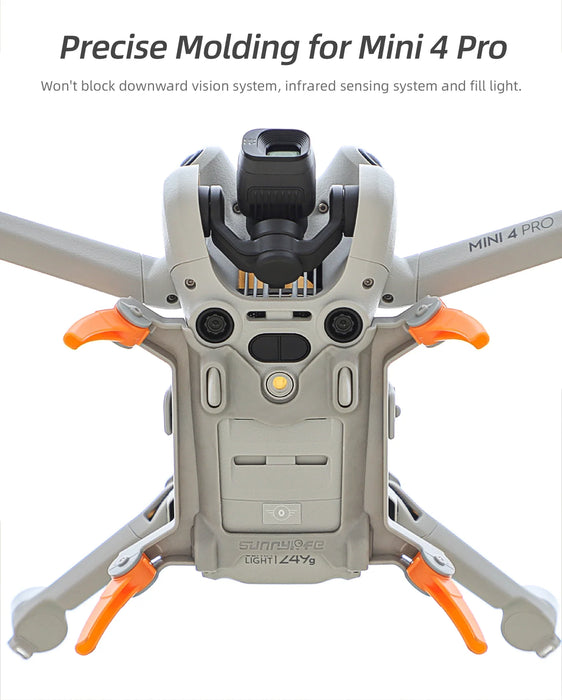 Foldable Landing Gear For Dji Mini 4 Pro Drone Extension