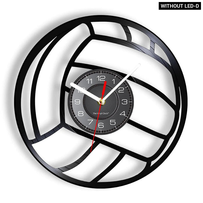 Beach Volleyball Vinyl Record Wall Clock