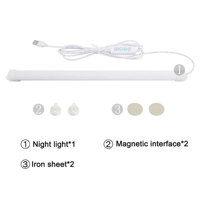 Dimmable Led Under Cabinet Light With Usb Plug 3 Colour Options Magnetic Strip Kitchen Bedroom Night Light