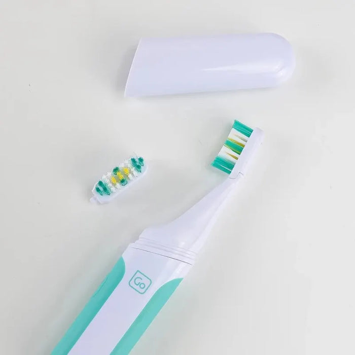 Portable Electric Toothbrush Travel Friendly 2 Spare Heads Waterproof Design