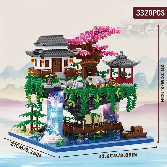 3320 Piece Diy Cherry Blossom Tree House Building Set