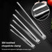 1pc Stainless Steel Silver Barbecue Clip Grill Tongs