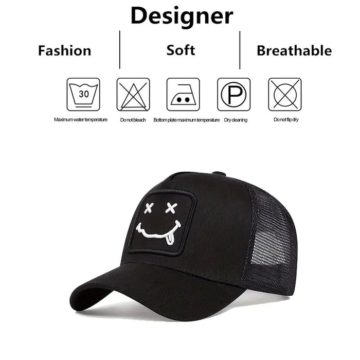 Adjustable Baseball Cap / Hat Embroidered Tongue Design