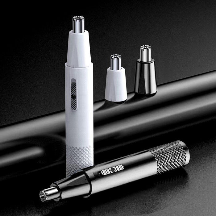 Black Blue And White Nose Hair Trimmer Metal Shaver Electric Shaver Hair Removal Products Trim Nose Hair Unisex