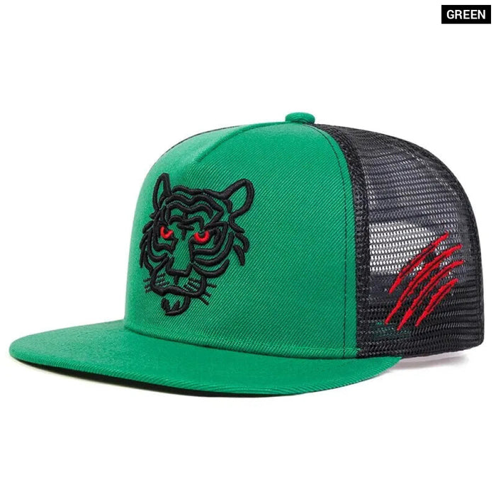 Adjustable Tiger Embroidered Baseball Cap / Hat