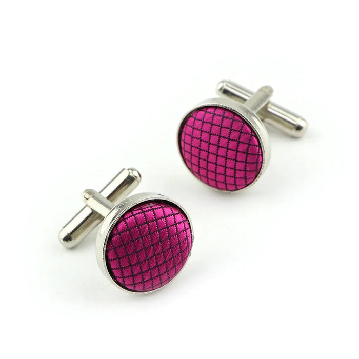 Plaid Cufflinks For Men