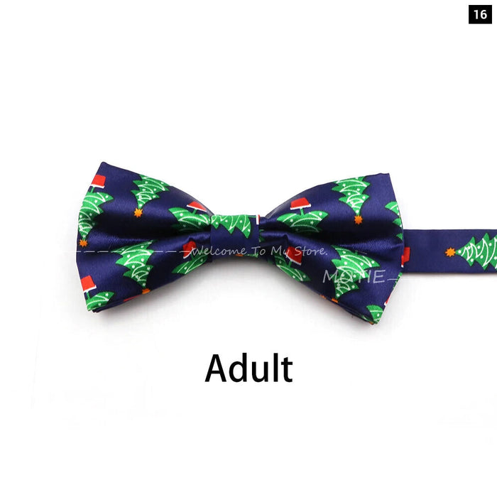 Christmas Bowtie Snowflake Pattern Polyester Parent-Child Wedding Party Accessories