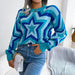 Star Pattern Knit Sweater For Women