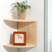 Boho Wooden Corner Shelf