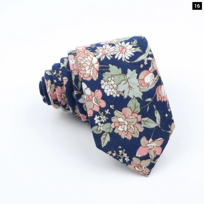 Cartoon Fruit Floral Animal Neck Ties Mens Casual Cotton Tie For Weddings And Parties