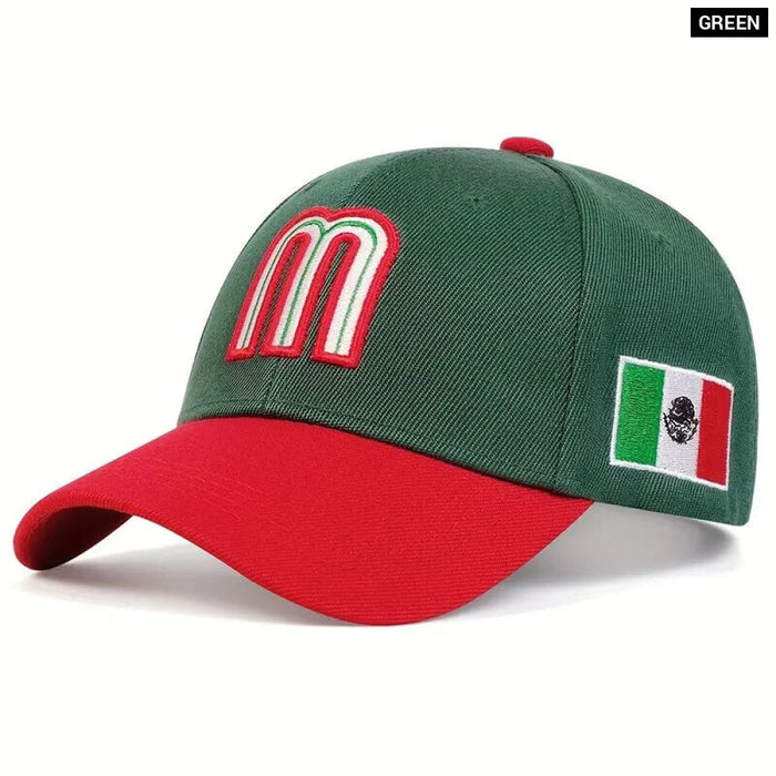 Adjustable Baseball Cap / Hat Embroidered Letter M