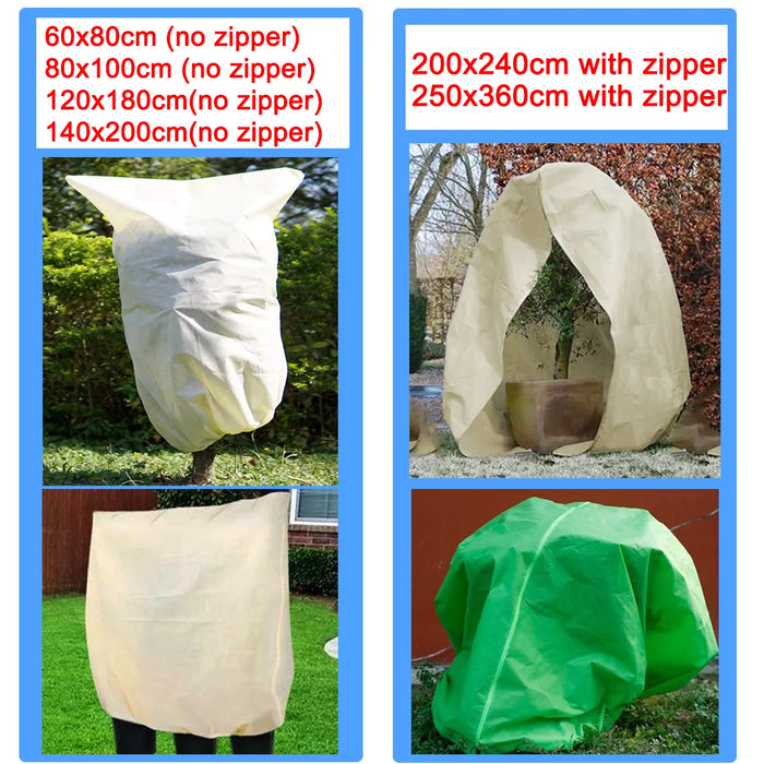 Warm Cover Tree Shrub Plant Protecting Bag Frost Protection Yard Garden Winter Waterbulbs Plant Cover