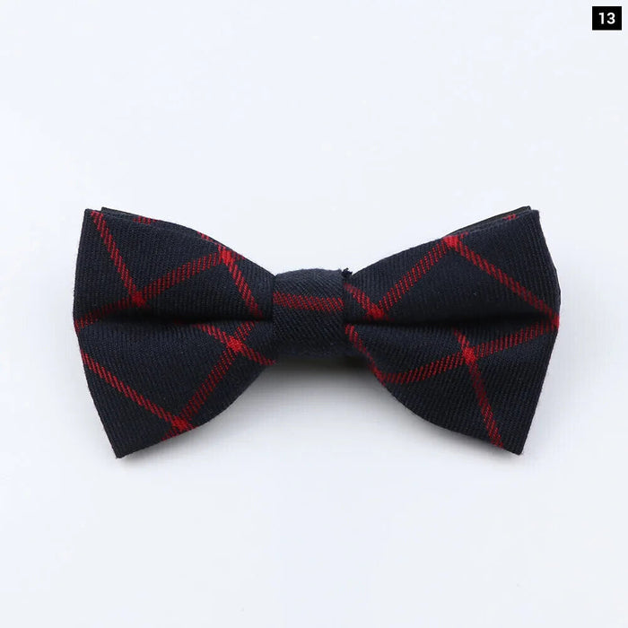 Classic Plaid Bowtie Adjustable Neckwear For Mens Fashion For Weddings And Parties