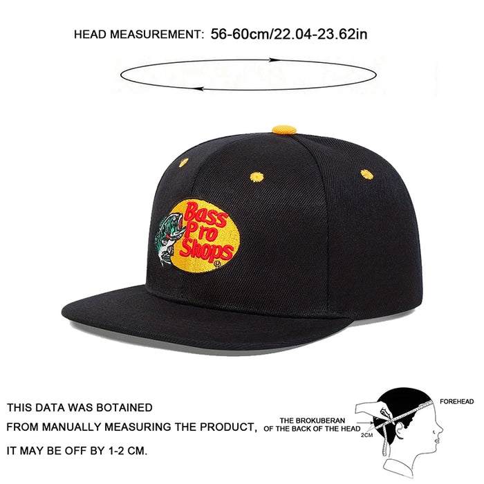 Adjustable Fish Embroidery Baseball Cap / Hat