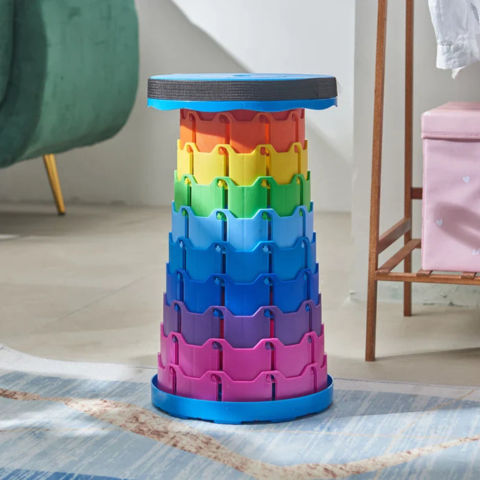 Portable Folding Telescopic Stool