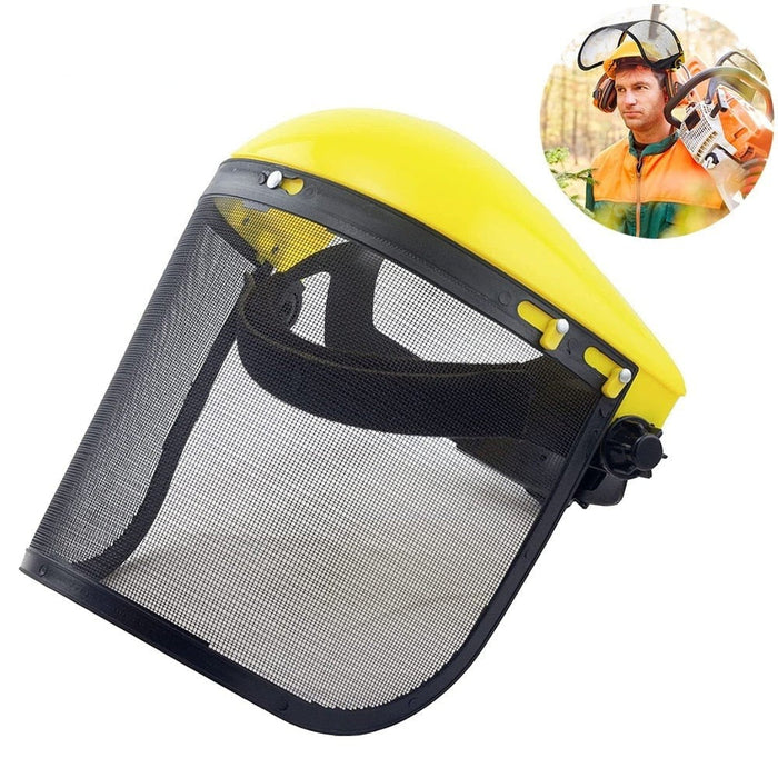 Safety Mask with Mesh Visor for Chainsaw Trimmer Pole Pruner