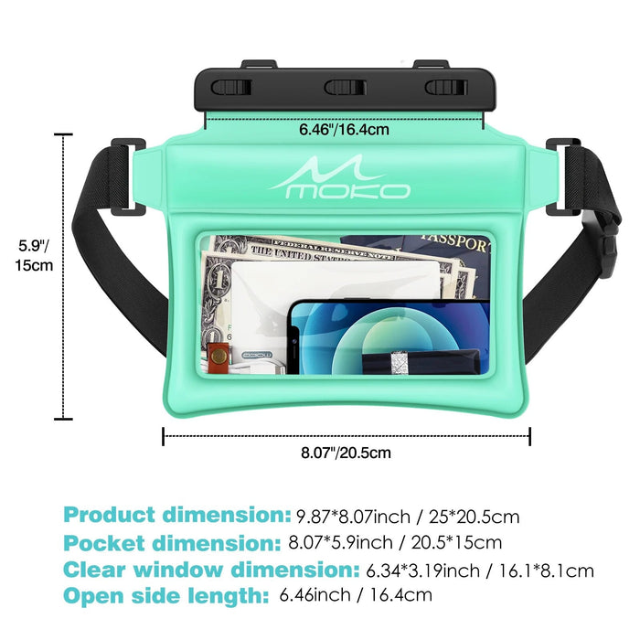 Waterproof Phone Pouch Fanny Pack Floating Dry Bag for Swimming for  iPhone 14 13 12 11 Pro Max X/Xr/Xs