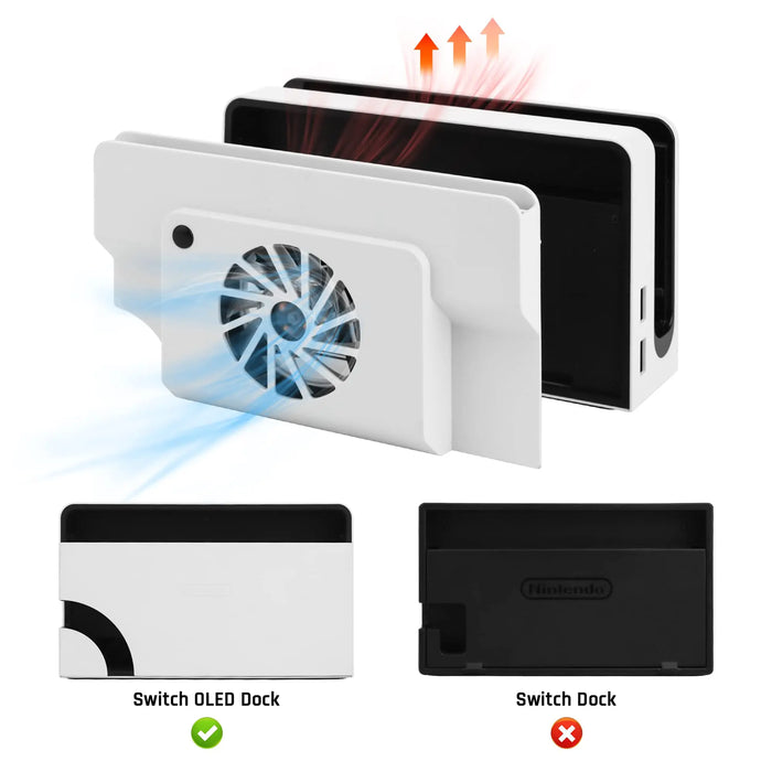 Switch Oled Dock Cooler Efficient Heat Dissipation