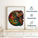 Colourful Hummingbird And Alien Jigsaw Puzzle