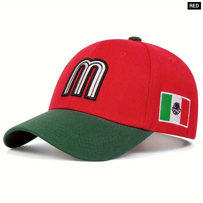 Adjustable Baseball Cap / Hat Embroidered Letter M