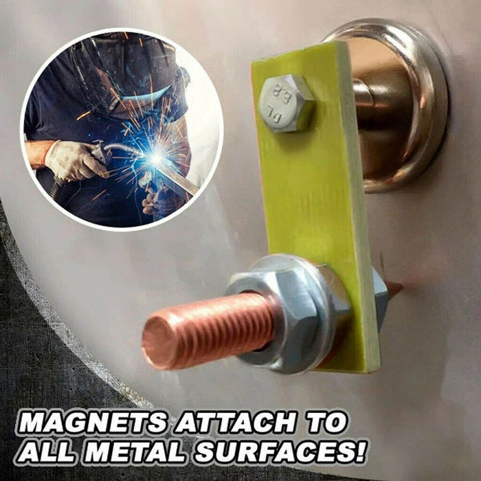 Metalworking Magnet Head Magnetic Ground Clamp Metal Plate Welding Support Tool Accessories