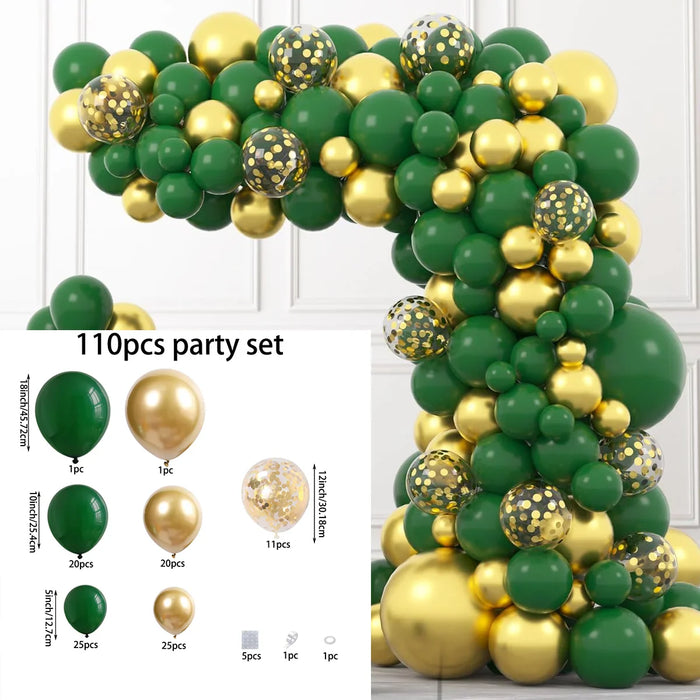 110 Pcs / 108 Pcs / 109 Pcs / 134 Pcs / 121 Pcs Suit Latex Balloons Suitable For Birthday Graduation Season Wedding Arrangement