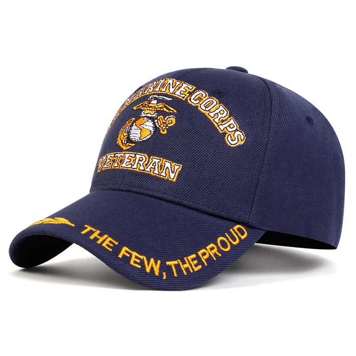 Embroidered Veteran Baseball Cap / Hat For Outdoor Wear