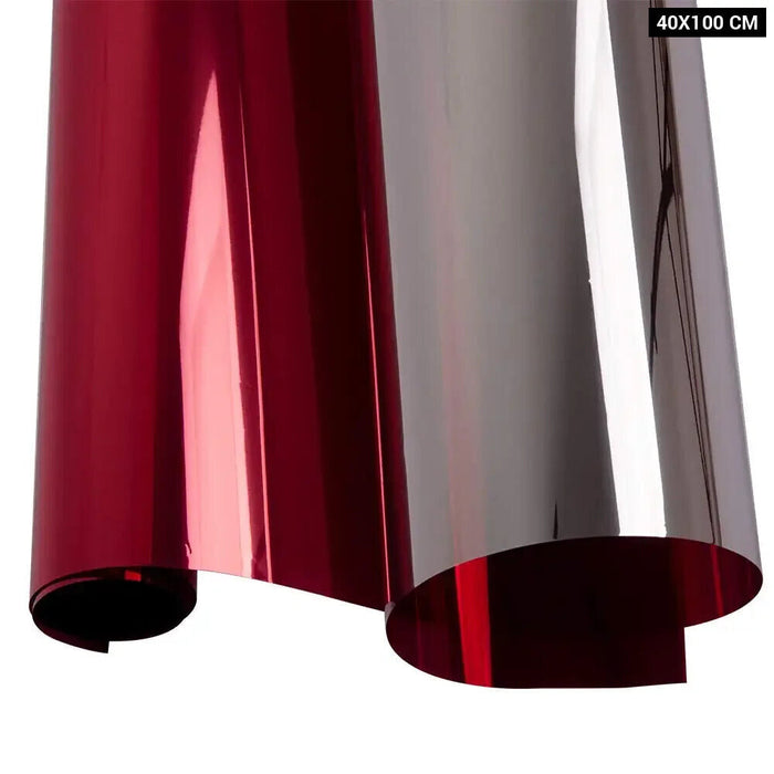 Reflective Solar Red Silver Tint Film For Windows